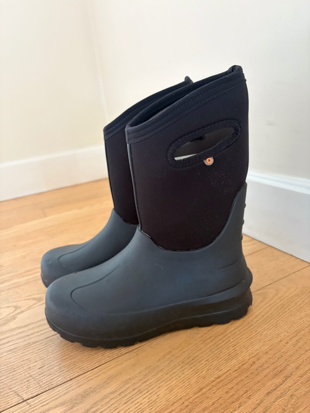 Bogs Kids Black Waterproof Pull-On Mid-Calf Boots